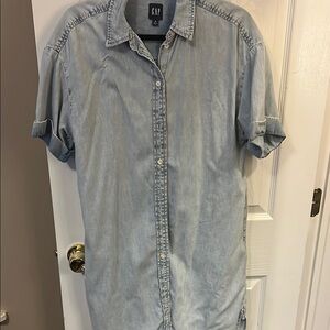 GAP Blue Maxi Dress with Pockets